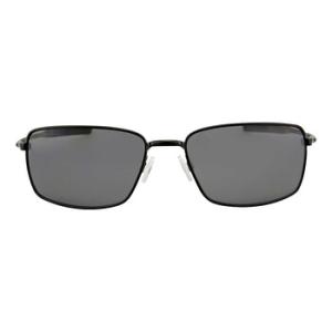 Square Wire Polarized Grey Rectangular Sunglasses OO4075 407504