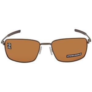 Square Wire Prizm Tungsten Polarized Rectangular Sunglasses OO4075 407514