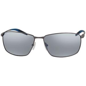 TURRET Gray Silver Mirror Polarized Polycarbonate Sunglasses TRT 247 OSGP