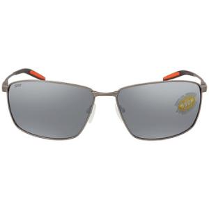 TURRET Grey Silver Mirror Polarized Polycarbonate Titanium Sunglasses TRT 228 OSGP