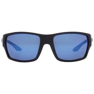Tailfin Blue Mirror Polarized Polycarbonate Rectangular Sunglasses 6S9113 911308