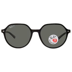 Thalia Polarized Green Classic G15 Round Sunglasses RB2195 90158