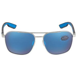 WADER Blue Mirror Polarized Glass Sunglasses WDR 293 OBMGLP