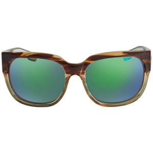 WATERWOMAN 2 Green Mirror Polarized Glass Sunglasses WTR 292 OGMGLP