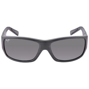 Wassup Polarized Grey Rectangular Sunglasses 12302W