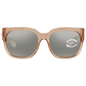 Waterwoman 2 Grey Silver Mirror Glass Polarized Cat Eye Sunglasses WTR 252 OSGGLP