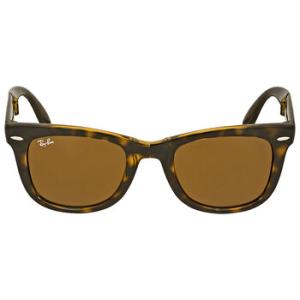 Wayfarer Folding Classic Brown Classic B15 Sunglasses RB4105 710