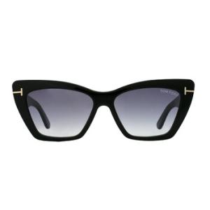 Wyatt Grey Gradient Cat Eye Sunglasses FT0871 01B