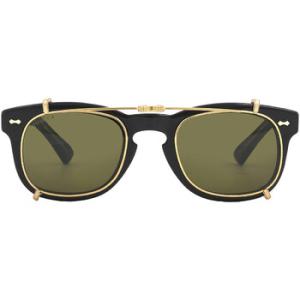 Yellow With Green Clip On Sport Sunglasses GG0182S 008