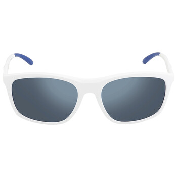 Blue Mirrored Blue Rectangular Sunglasses EA4179 534455