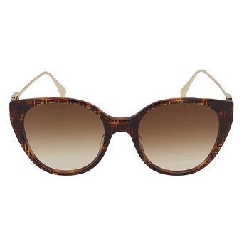 Brown Gradient Cat Eye Sunglasses FE40047I 55F