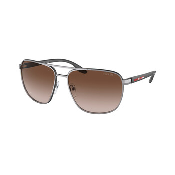 Brown Gradient Navigator Sunglasses PS 50YS 5AV02P
