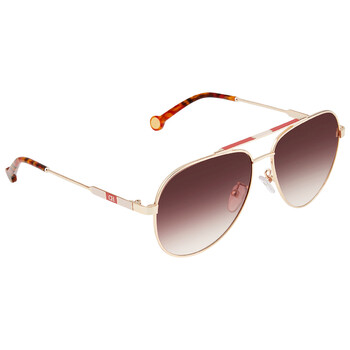 Brown Gradient Pilot Mens Sunglasses SHE150 0300