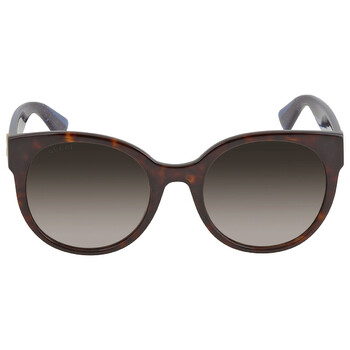 Brown Gradient Round Sunglasses GG0035SN 004