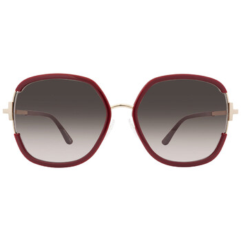 Brown Gradient Square Sunglasses FT0809K 69K