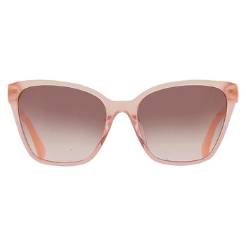 Brown Pink Gradient Butterfly Sunglasses AMIYAHGS 0733M2