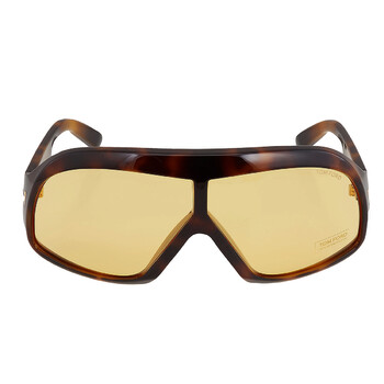 Cassius Amber Mask Sunglasses FT0965 52E