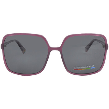 Core Polarized Grey Square Sunglasses PLD 6128S 0MU1M9