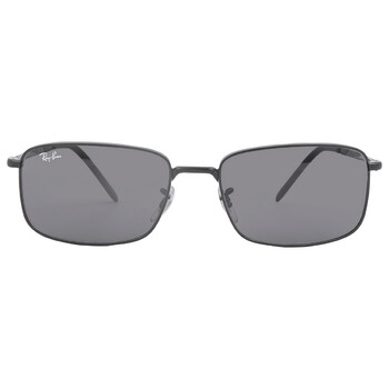 Dark Grey Classic Rectangular Sunglasses RB3717 002B1