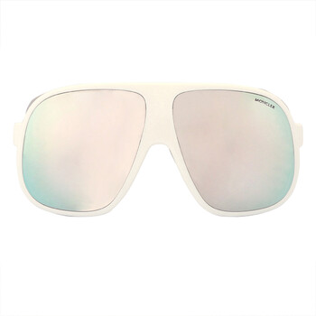 Diffractor Smoke Silver Flash Oversized Sunglasses ML0206 24C
