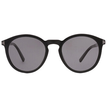 Elton Polarized Smoke Round Sunglasses FT1021N 01D