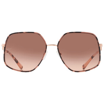 Empire Butterfly Brown Pink Gradient Irregular Sunglasses MK1127J 110813