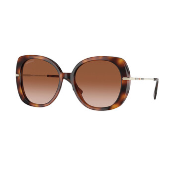 Eugenie Brown Gradient Butterfly Sunglasses BE4374 331613