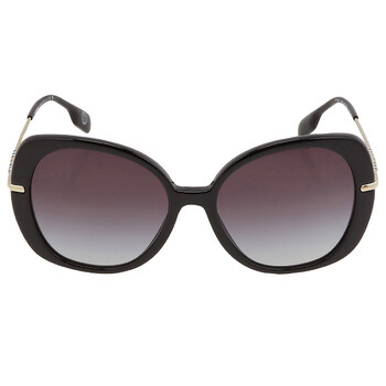 Eugenie Grey Gradient Butterfly Sunglasses BE4374 30018G