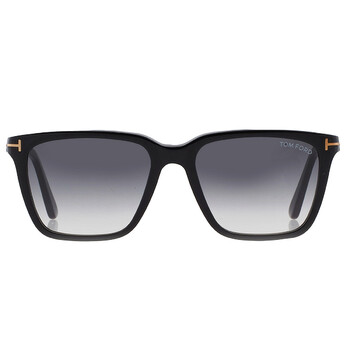 Garrett Gradient Smoke Square Sunglasses FT0862 01B