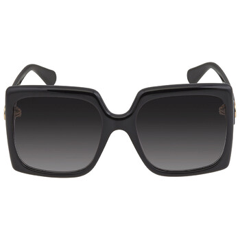 Gradient Grey Oversized Sunglasses GG0876S 001