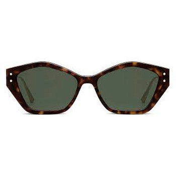 Green Geometric Sunglasses MISSDIOR S1U CD40107U 52N