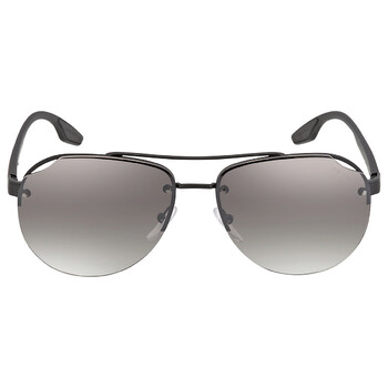 Grey Mirror Silver Gradient Pilot Mens Sunglasses PS 52VS 1BO5O0