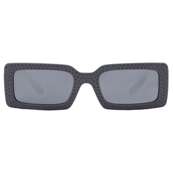 Grey Mirrored Black Rectangular Sunglasses DG4447B 30906G