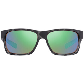 Half Moon Green Mirror Polarized Glass Sunglasses 6S9026 902637