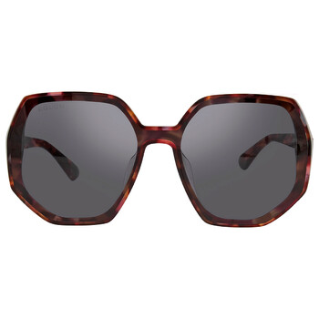 Jackie Dark Grey Hexagonal Sunglasses BL3025 A50