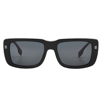 Jarvis Dark Grey Rectangular Sunglasses BE4376U 300187