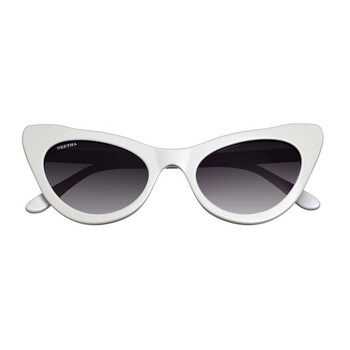 White Cat Eye Sunglasses BRSIT1043
