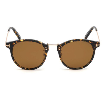 Tortoise Round Sunglasses FT067352E