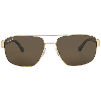 Polarized Brown Classic Aviator Sunglasses RB3663 00157