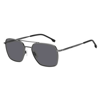 Polarized Grey Navigator Sunglasses BOSS 1414S 0R80M9