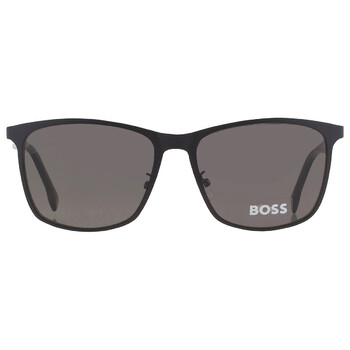 Polarized Grey Square Mens Sunglasses BOSS 1291FS 0003M9