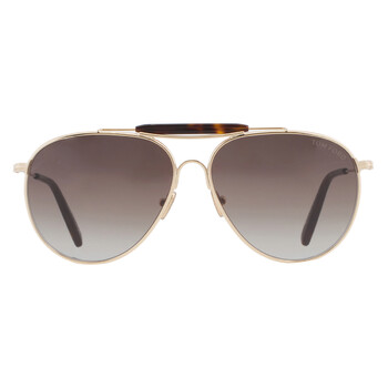 Raphael Gradient Brown Pilot Sunglasses FT0995 32F