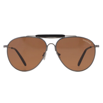 Raphael Vintage Brown Pilot Sunglasses FT0995 08E