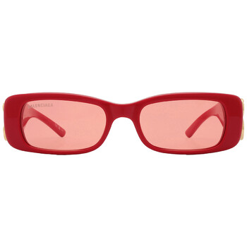 Red Rectangular Sunglasses BB0096S 003