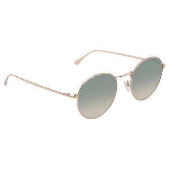 Ryan Gradient Green Round Sunglasses FT0649 28P