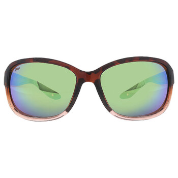 Seadrift Gren Mirror Polarized Polycarbonate Rectangular Sunglasses 6S9114 911405