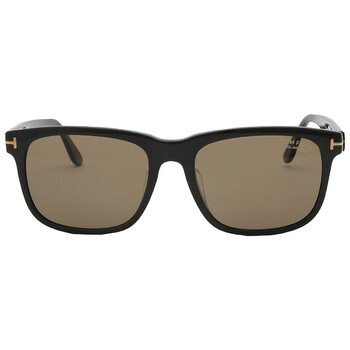 Stephenson Polarized Brown Square Sunglasses FT0775 01H