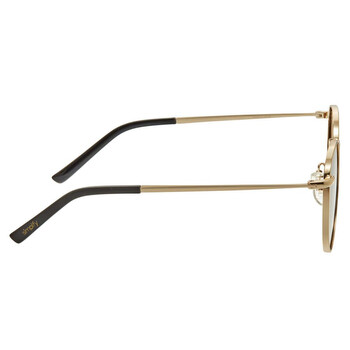 Gold Tone Round Sunglasses SSU128C2