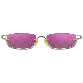 Violet Logo Rectangular Sunglasses GG1278S 005