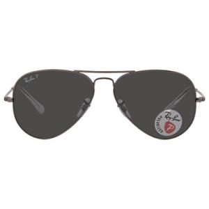 Aviator Metal II Polarized Black Aviator Sunglasses RB3689 00448